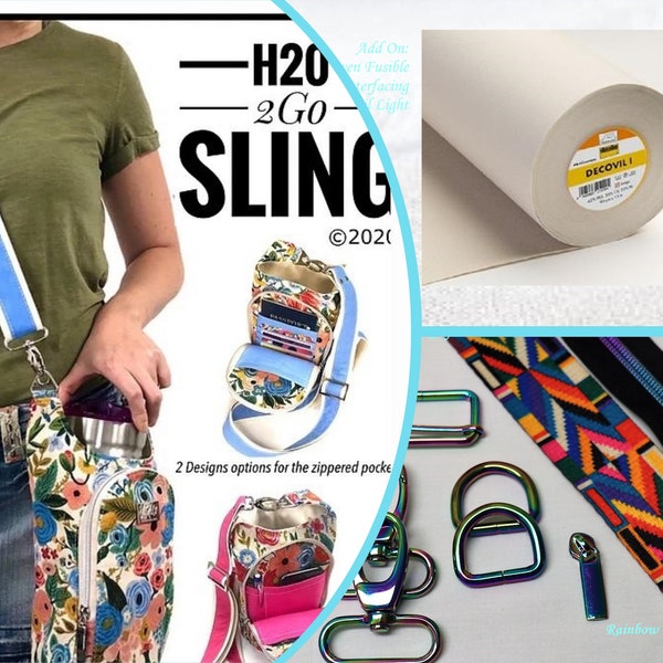 HARDWARE KIT H202GO Sling van Linds Handmade - Blueberry Quilt Patch bevat nu kits en meer voor deze functionele en handige tas.
