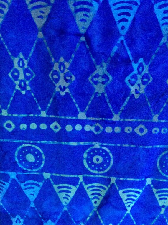 Celestial Blue Aztec Batik