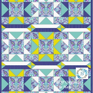 THE HARE Quilt Pattern - (Pattern Only) Enjoy creating with Slow & Steady featuring The Hare Out of production Tula Pink For Free Spirit