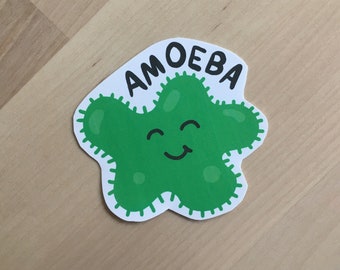 Happy Amoeba Sticker