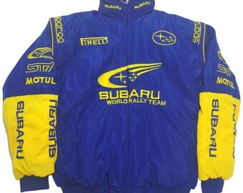 Racing jacket Subaru Rally // Subaru Rally jacket // Subaru jacket vintage