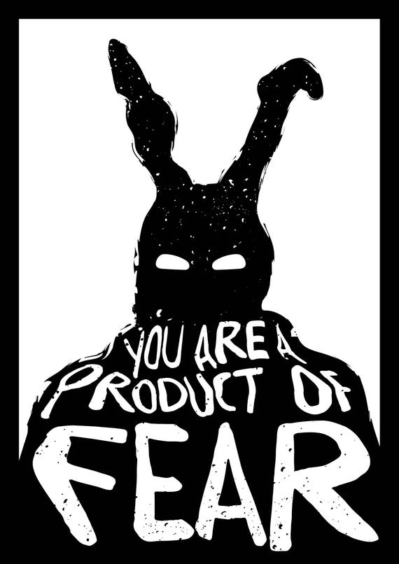 You Are a Product of Fear Donnie Darko Quote Print - Etsy You Are a Product of Fear Donnie Darko Quote Print - Etsy