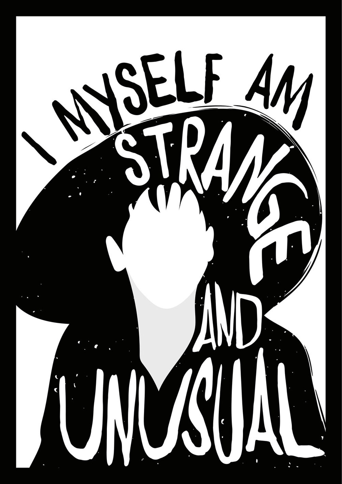 I Myself Am Strange and Unusual Beetlejuice Quote Print Etsy