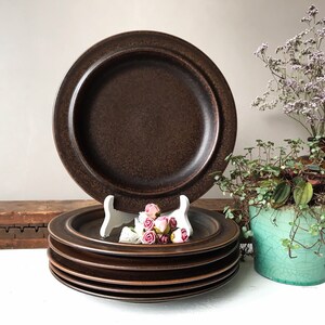 Arabia Ruska Dinner Plates, Vintage Arabia Finland Rustic