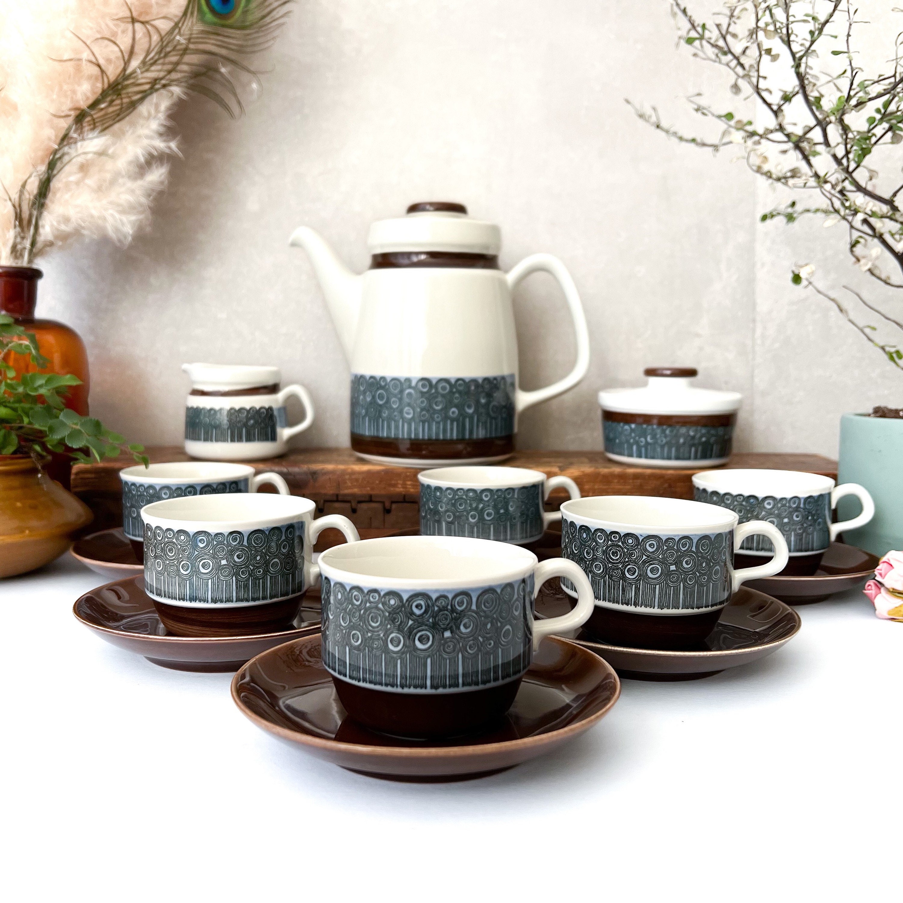 Rorstrand Amanda Coffee Set, Vintage Scandinavian Design, Rorstrand Sweden