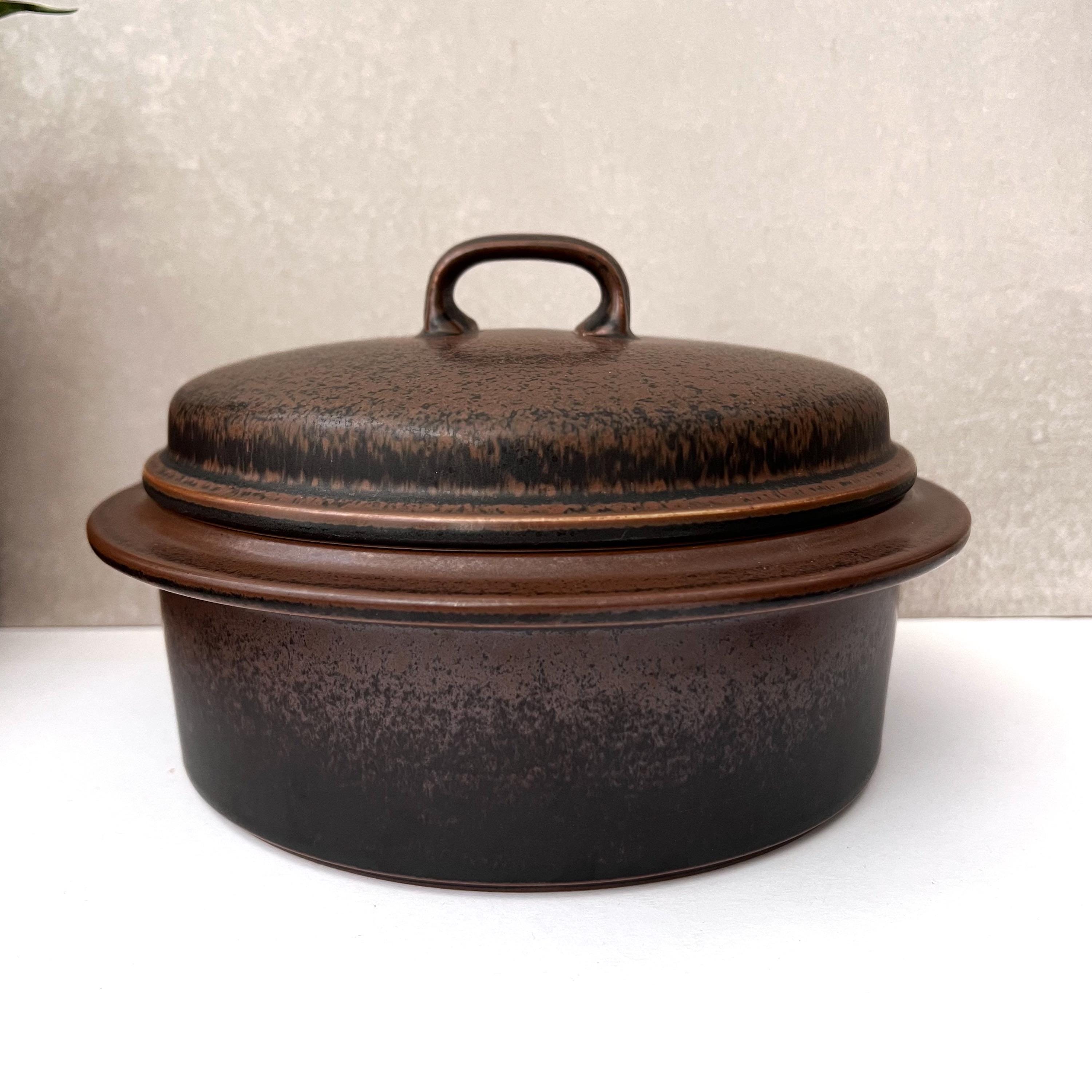 ヴィンテージ アラビア ルスカ キャセロール皿（蓋付き）、ミッド