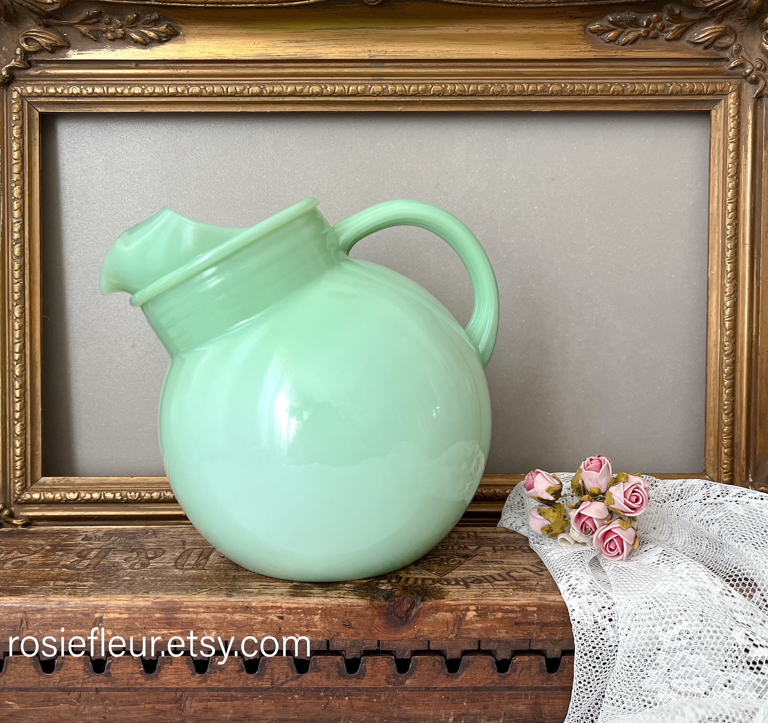 Vintage Fire King Jadeite Jane Ray Set, Plates, Cups