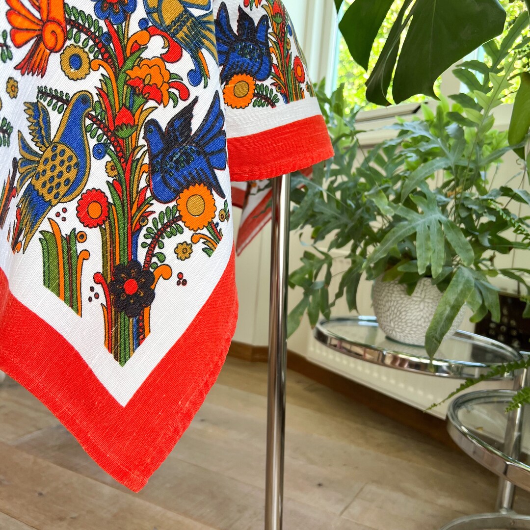 Villeroy and Boch Acapulco Tablecloth, Acapulco Table Linen, 70s Boho