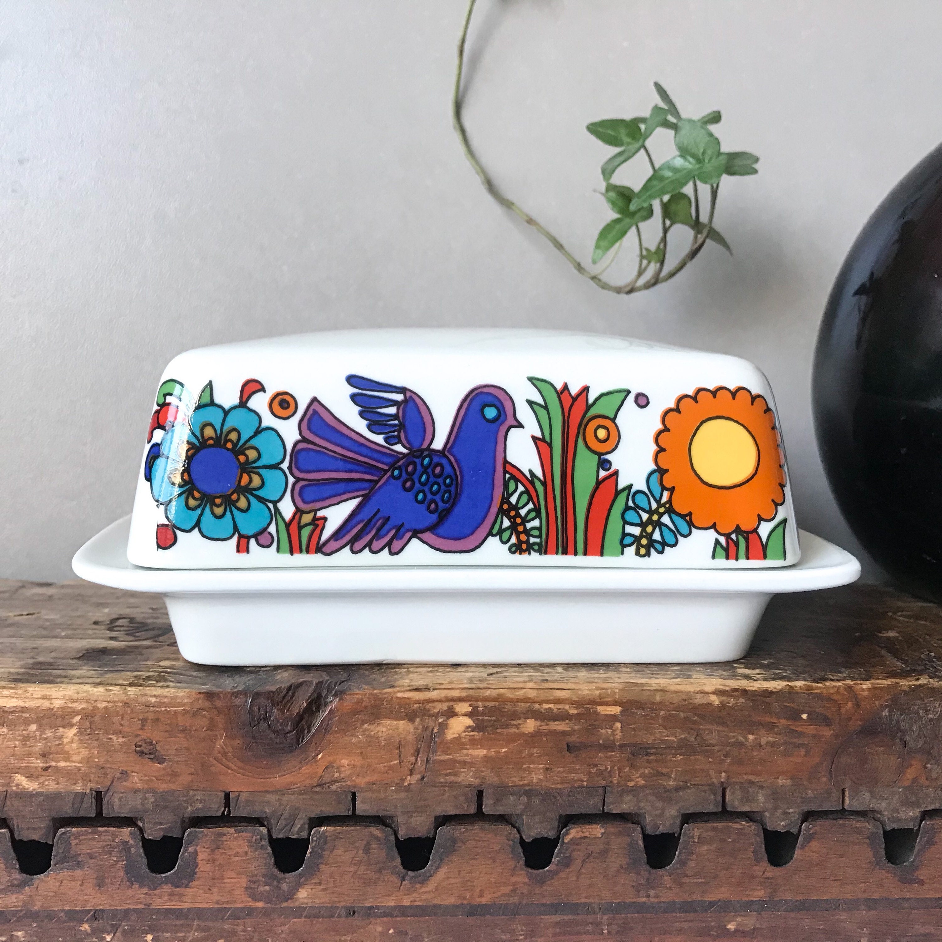 Villeroy And Boch Acapulco Butter Dish Serving Tray 70s' Etsy