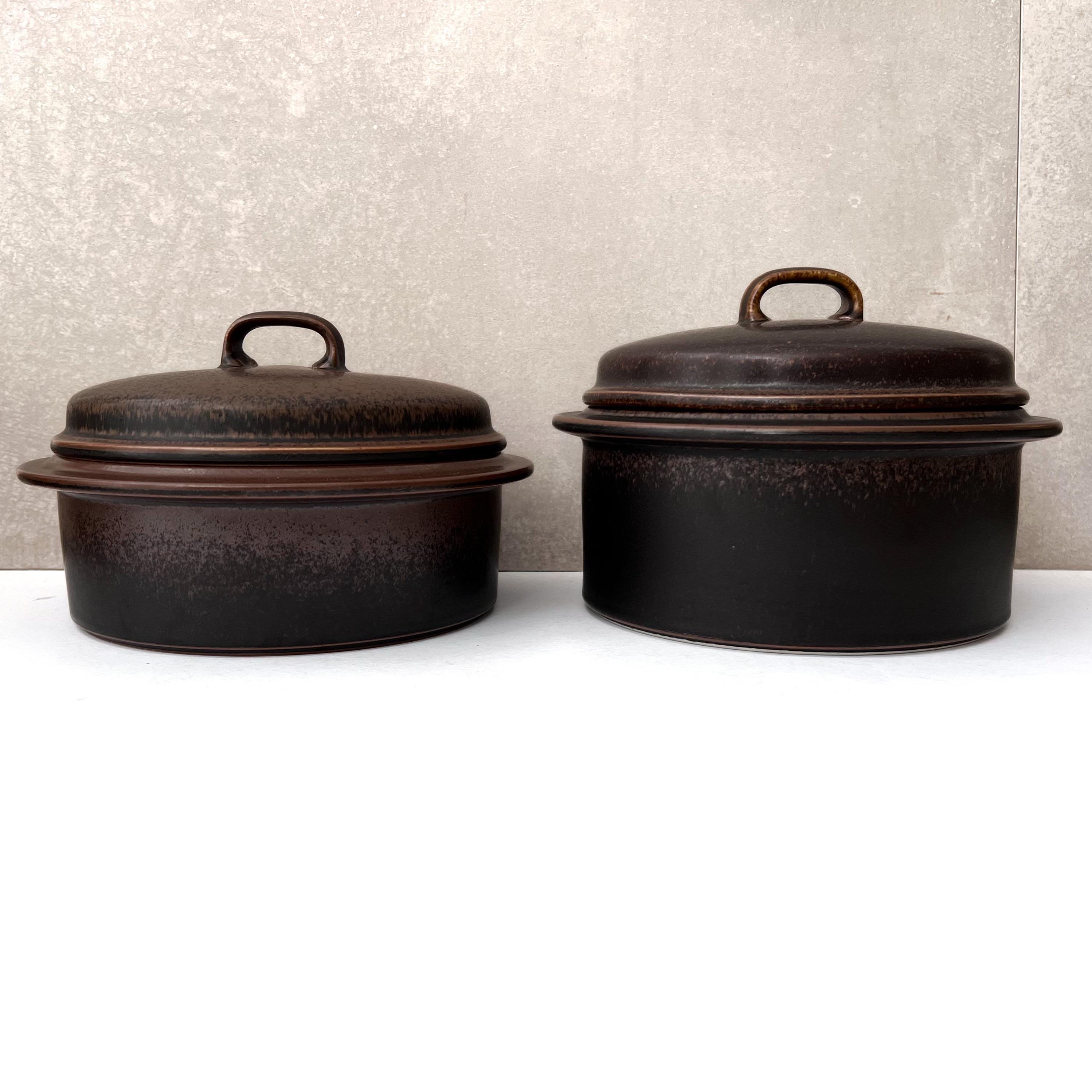 ヴィンテージ アラビア ルスカ キャセロール皿（蓋付き）、ミッド