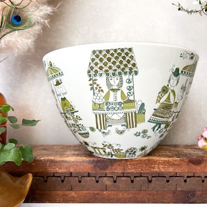 Figgjo Market XL Bowl: Vintage Scandinavian Serving Bowl