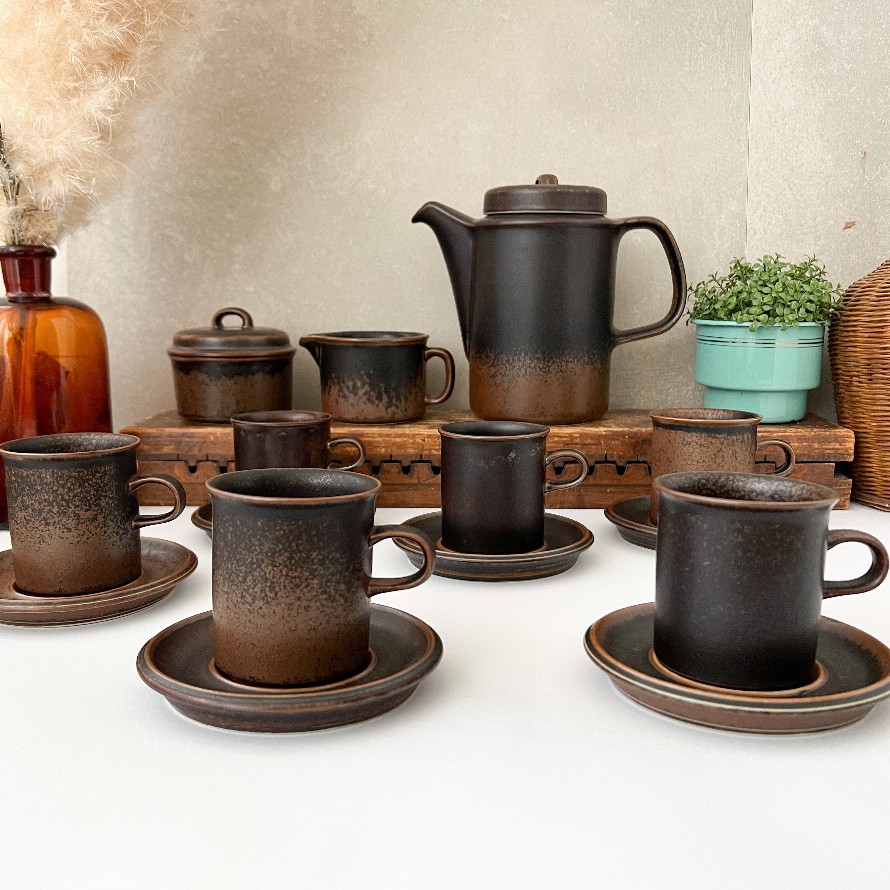 アラビア ルスカ コーヒーカップ＆ソーサー、ヴィンテージ