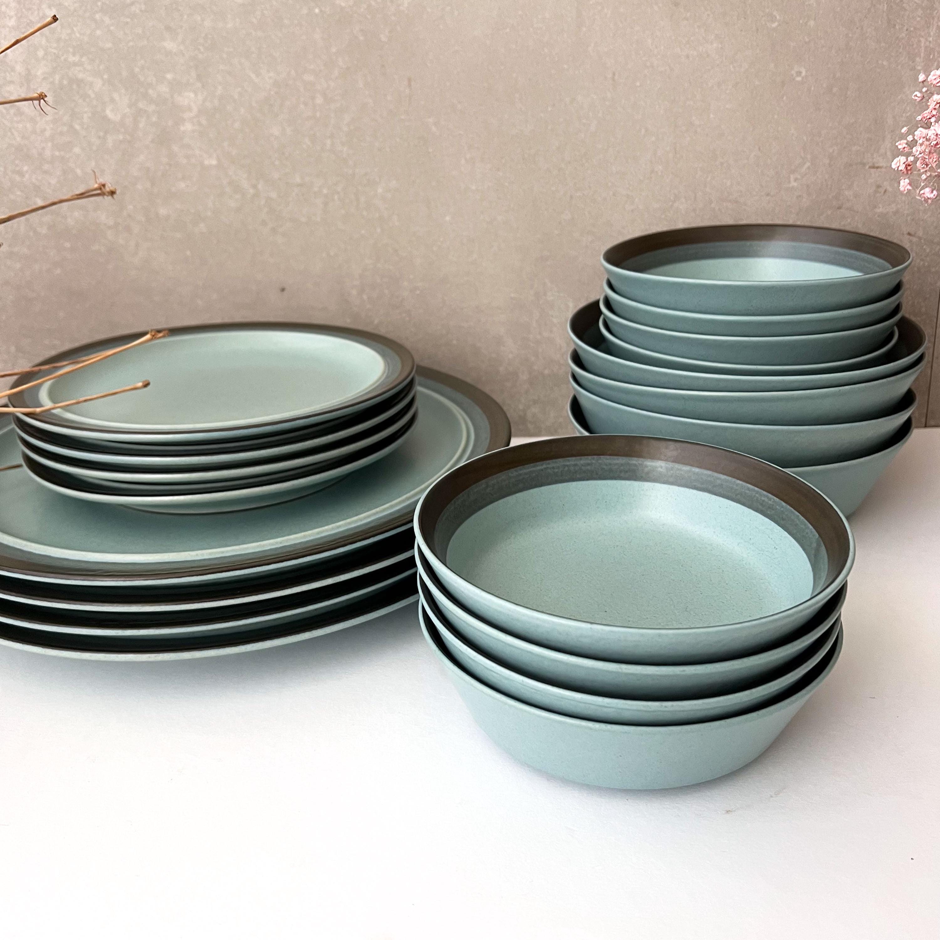 KASUGA STONE WARE KOYO カスガ プレート まとめ売り Kasuga Arrow Stone Dinner Plate, Navajo Blue, Kasuga Showa Plater