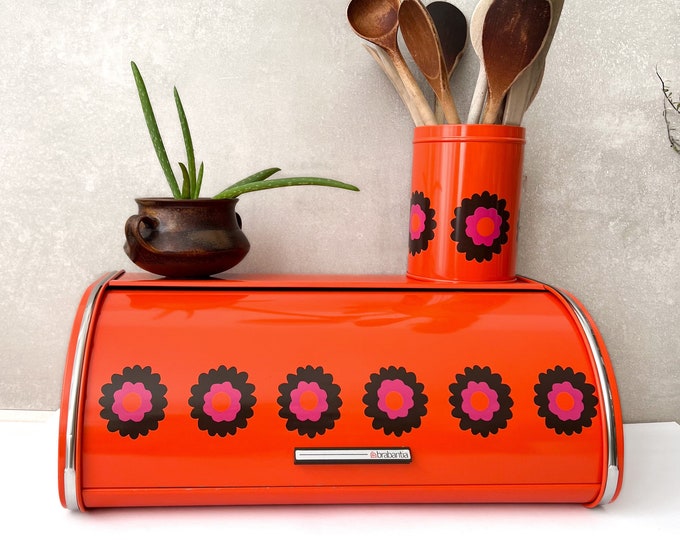 Brabantia Patrice Bread Box Vintage Roll Top Bread Bin Retro Etsy