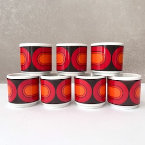 Vintage Arzberg Sizilia Egg Cup: 70s Space Age Pop Art Tableware