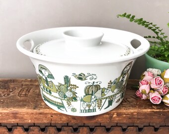 Vintage Figgjo Market Casserole, Figgjo Flint Norway, 60's