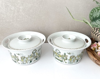 Vintage Figgjo Market Casserole, Figgjo Flint Norway, 60's