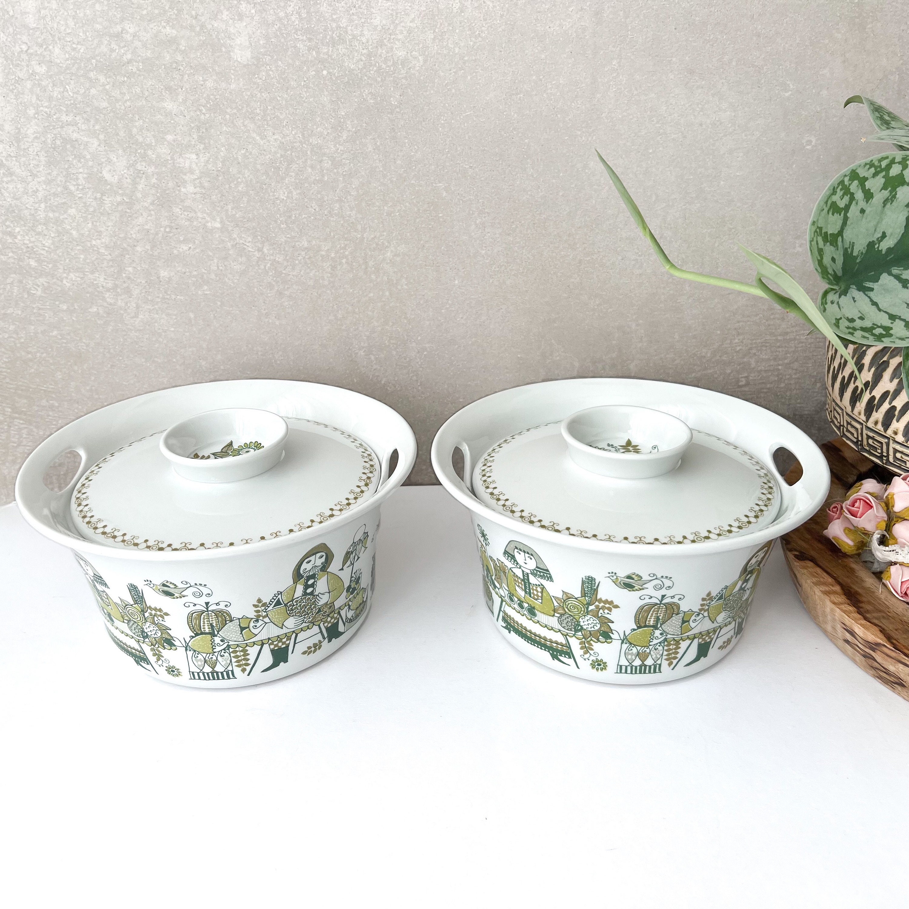 Vintage Figgjo Market Casserole, Figgjo Flint Norway, 60's