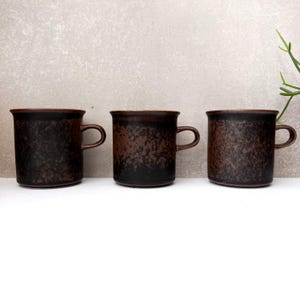 Arabia Ruska Large Mugs, Vintage Arabia Finland Large Coffee Mug, Rustic Scandinavian Tableware, Mid Century Kitchenware