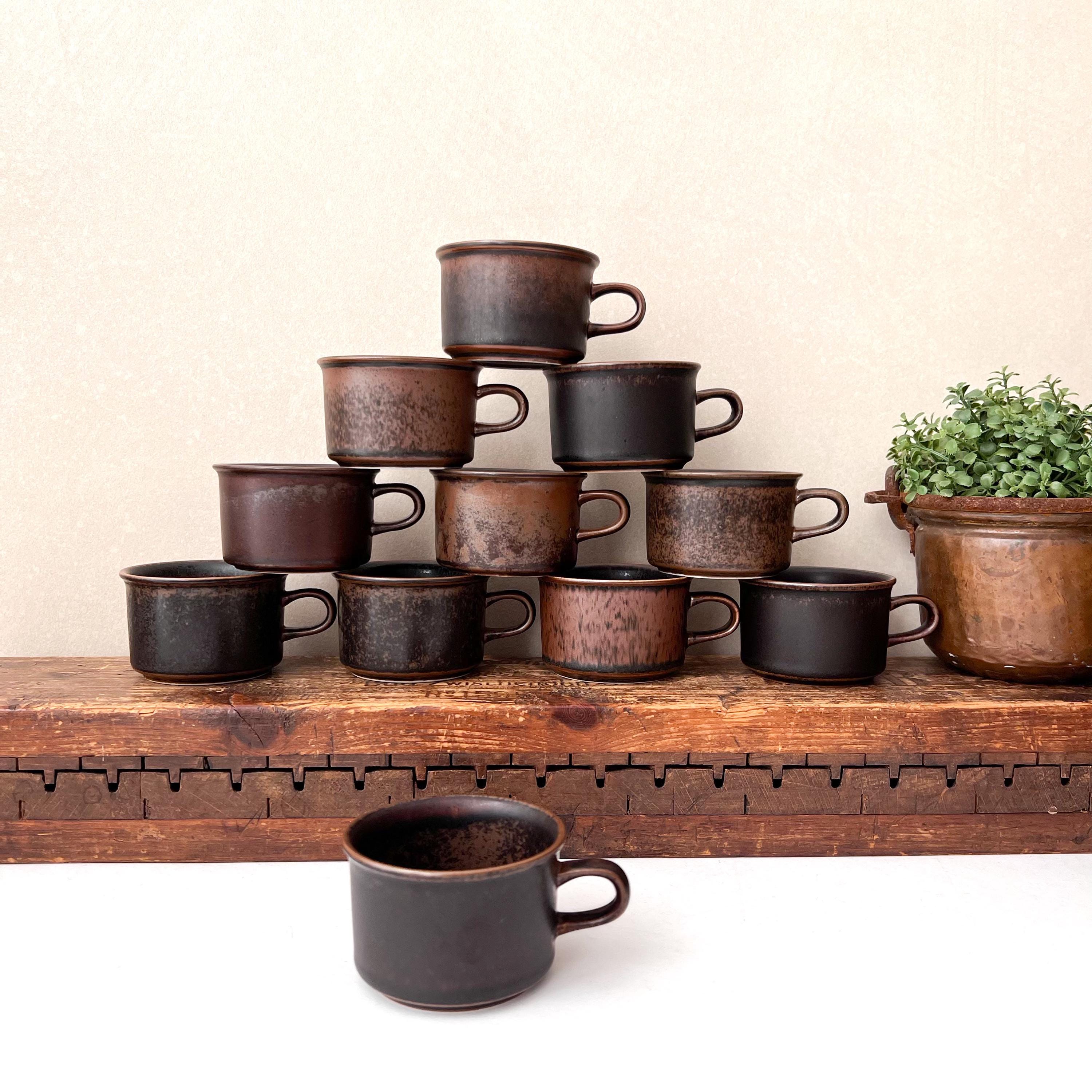 Vintage Arabia Ruska Espresso Cup, Mid-century Scandinavian Rustic