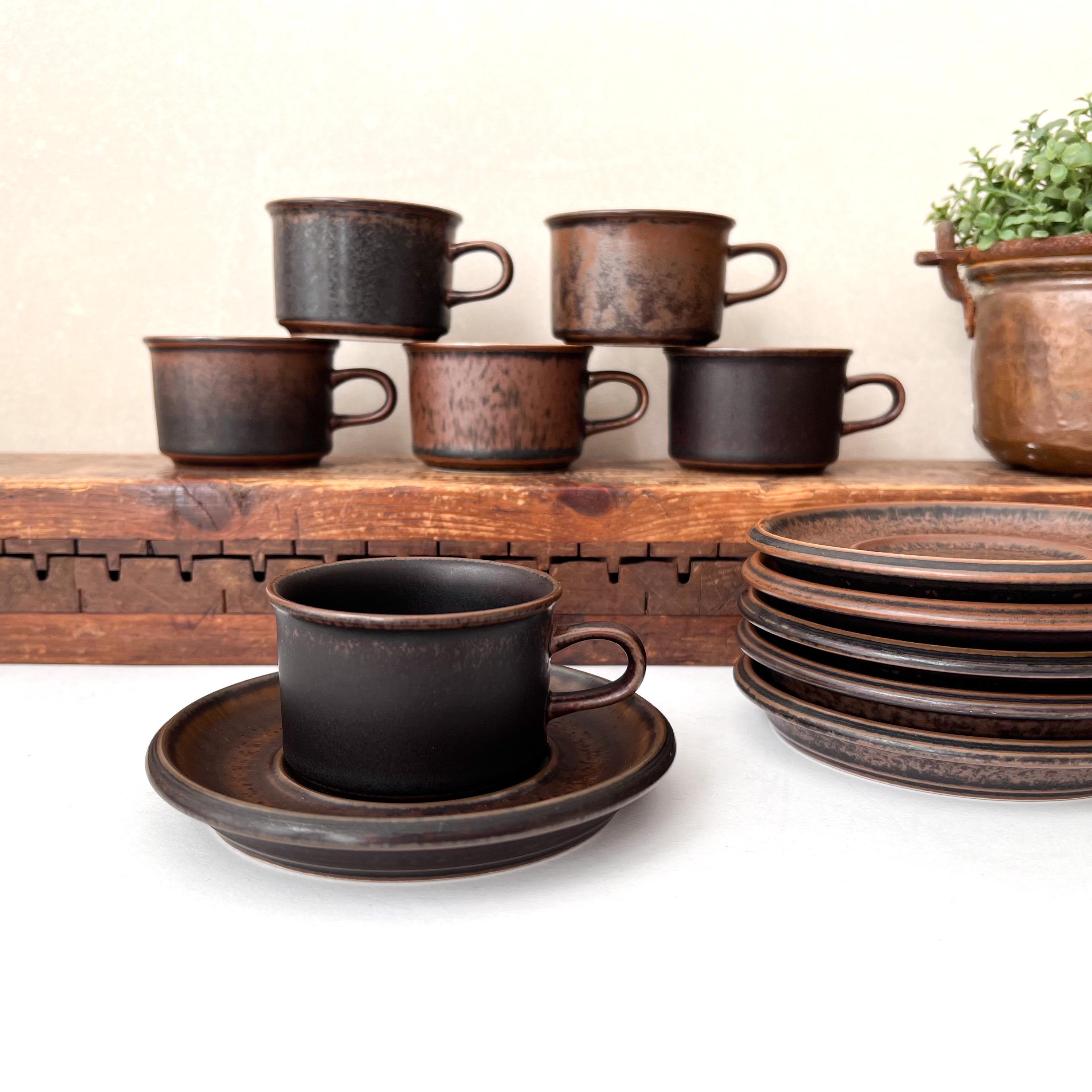 ARABIA Ruska アラビア ルスカ ティーカップ&ソーサー6客セット ARABIA