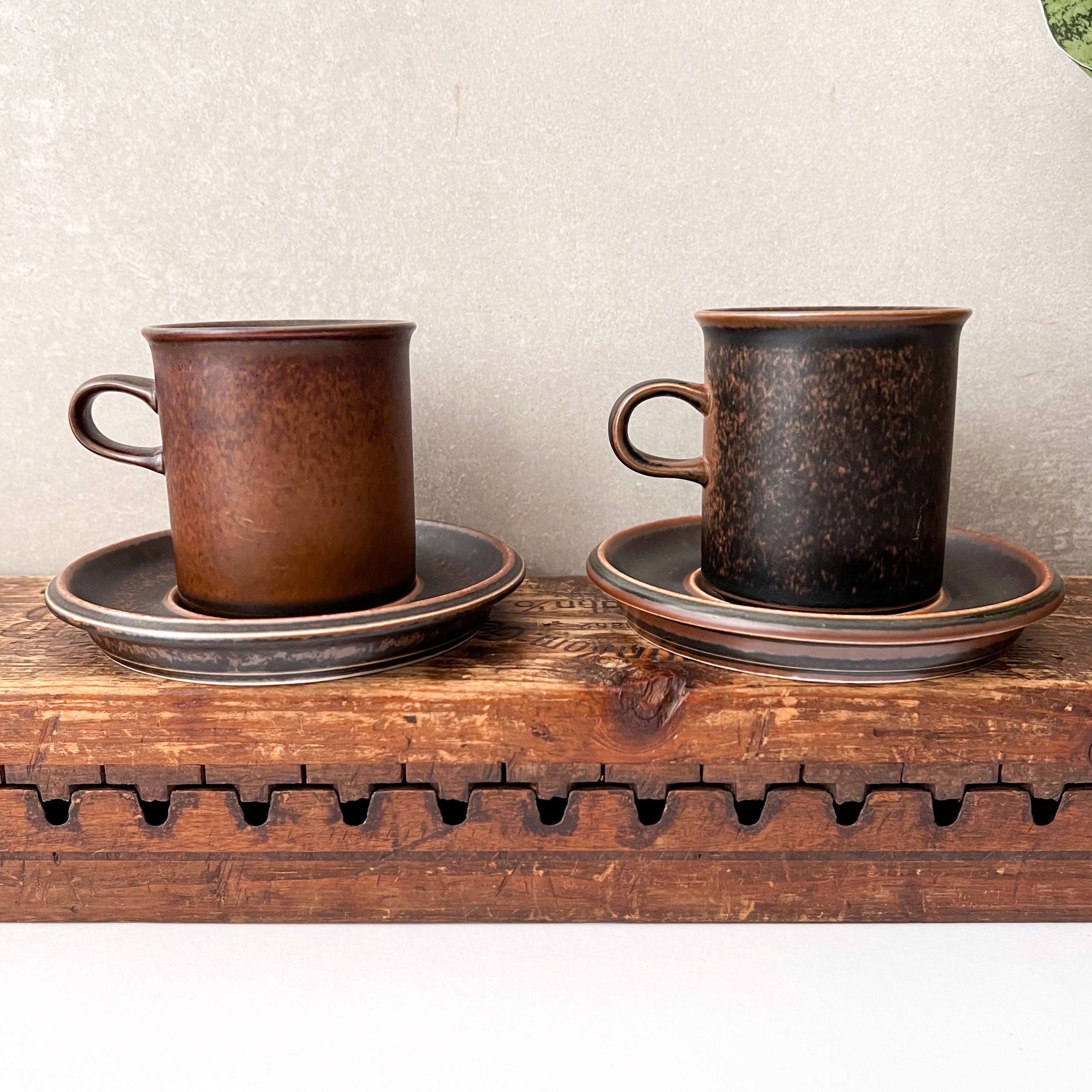 Arabia Ruska Coffee Set, Mid-century Scandinavian Tableware for