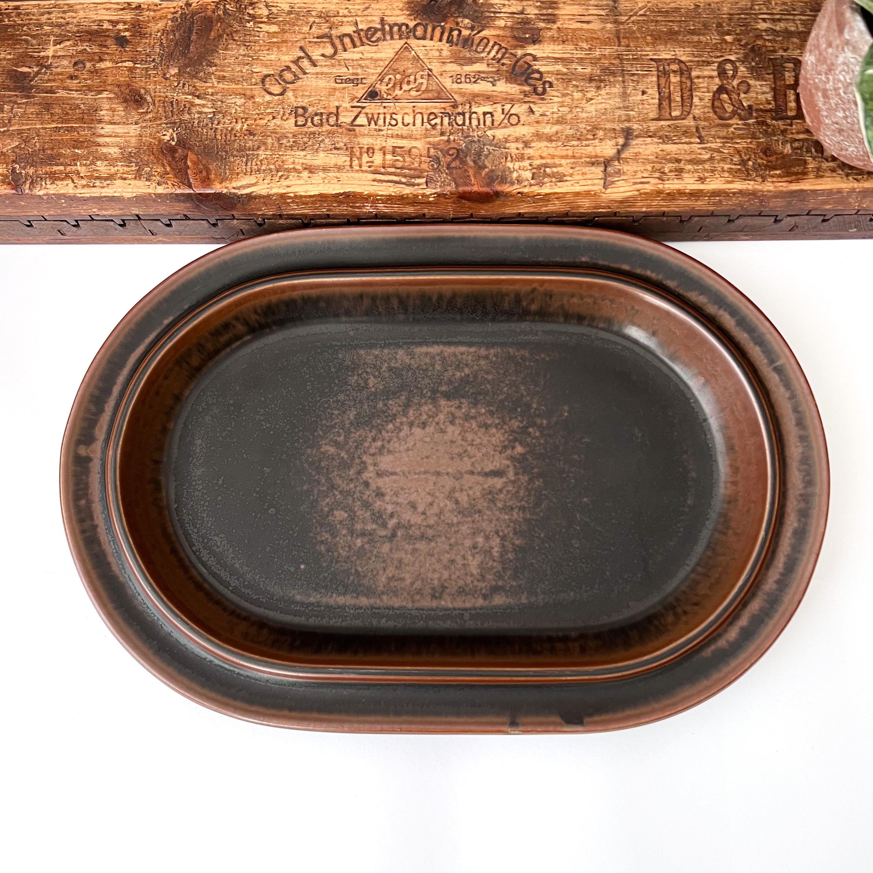 Vintage Arabia Ruska Oval Platter, 1960s Ulla Procope