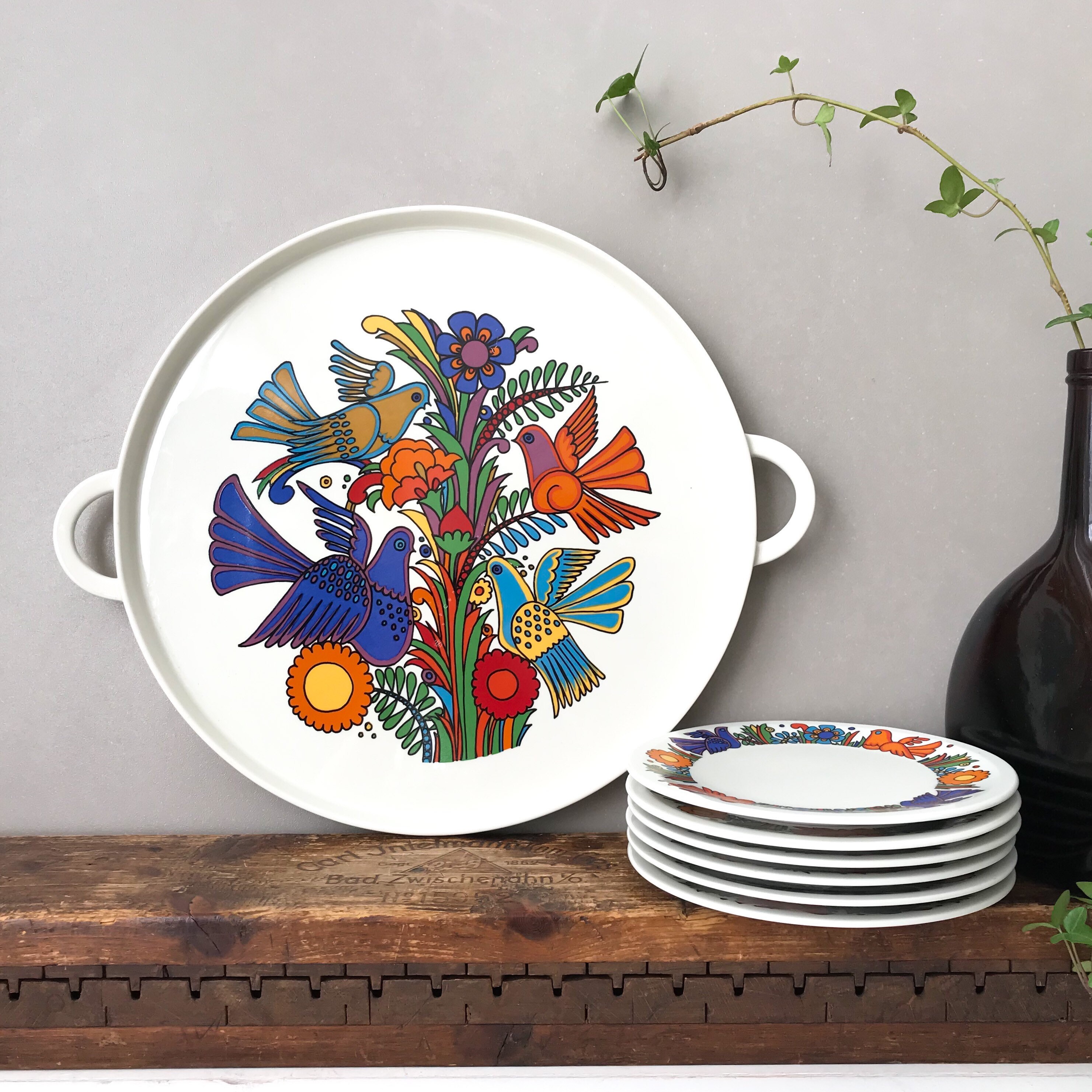 Villeroy and Boch Acapulco Cake Set, Dessert Round Platter
