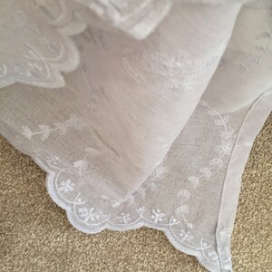Beautiful French sheer curtain, voile curtains, net curtain, embroidered curtain, lace curtains image 4