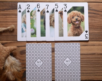 Custom Picture Playing Cards: Christmas Gift, Birthday Gift, Multiple  Back Photos