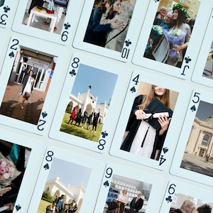 2025年卒業クラス向けカスタム卒業写真、カスタム大学写真トランプ、卒業パーティーの記念品、卒業ギフト、大学卒業