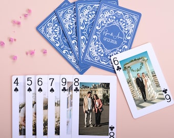 Personalized Picture Playing Cards: Christmas Gift, Anniversary gift