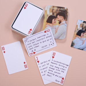 Custom Wedding Guest Book Playing Cards: Unique Signing Alternative