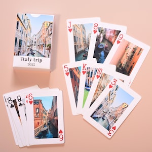 Custom Photo Playing Cards, Personalized Photo Album Alternative, Family Party Favors, Couple&#39;s Gift, Birthday Gift, Unique Photo Gift