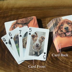 Jeu de cartes personnalisé, Cartes à jouer personnalisées, Cadeaux de Noël, Album photo, Cadeau pour elle, Cadeau pour lui