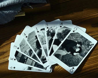 Custom Photo Playing Cards: Christmas Gift, Birthday Gift,  Bridal shower Gift