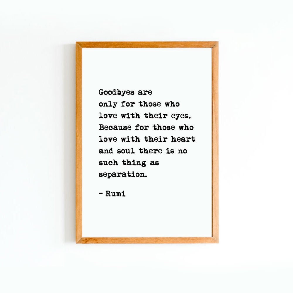 Rumi Quotes On Grief Rumi Quote Grief Quotes Sympathy Print Loss Passing Of | Etsy Denmark