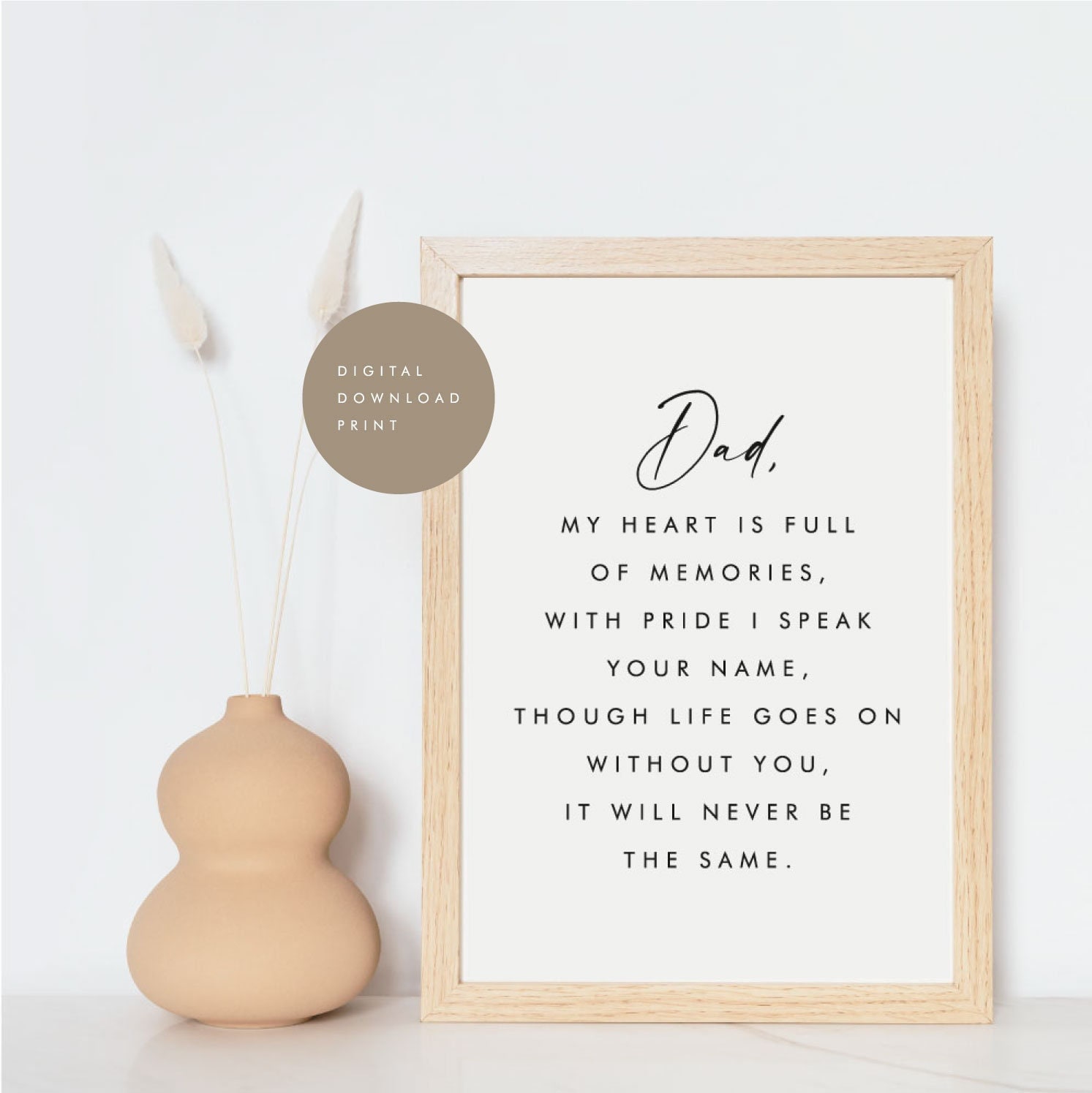 Citation De Deuil De Papa Te Manque Papa Citation De Deces Etsy Canada
