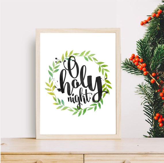 O Heilige Nacht Weihnachten Druckbare Zitate Weihnachten Etsy