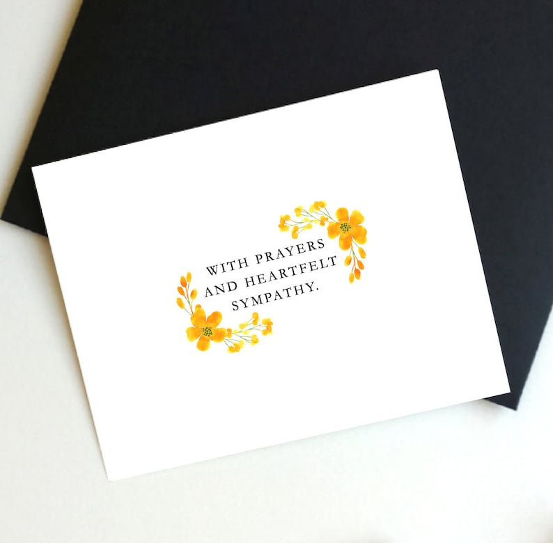 Condolence card Heartfelt Sympathy Instant download,Printable card,in memory of Printable Sympathy Card Death Anniversary With Prayers