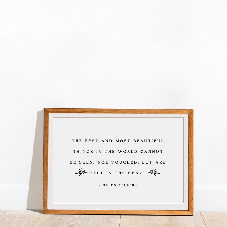 Helen Keller Quote Sympathy Quotes Infant Loss Gifts | Etsy