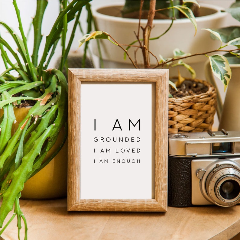 Minimalist Wall Print Mental Health Art PRINTABLE Poster Etsy