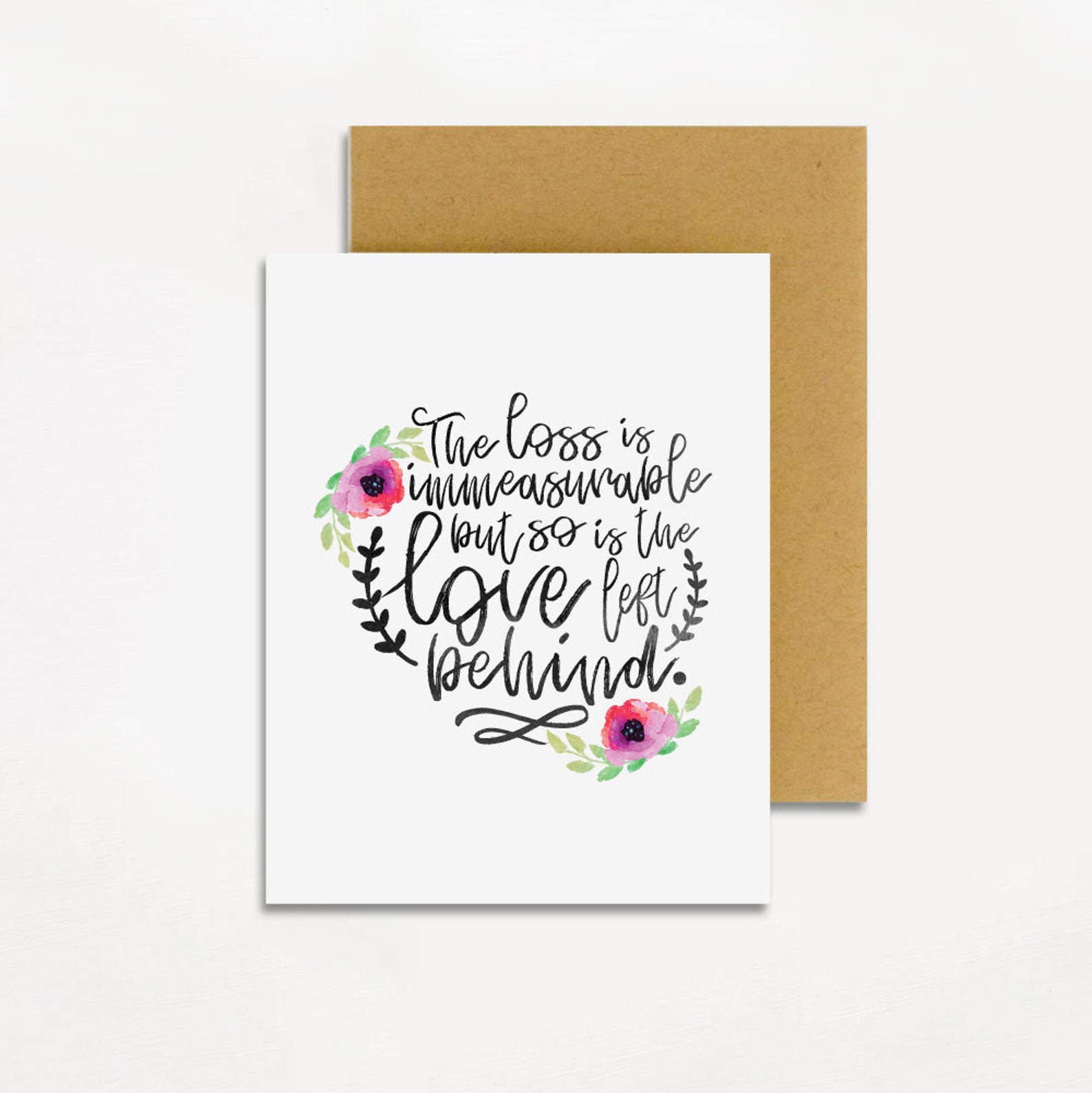 Printable Bereavement Card Loss And Grieving Card In loving | Etsy