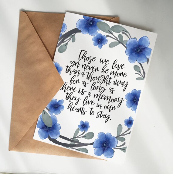 Handmade personnalisé de sympathie condoléances deuil thinking of you carte Handmade personnalisé de sympathie condoléances deuil thinking of you carte