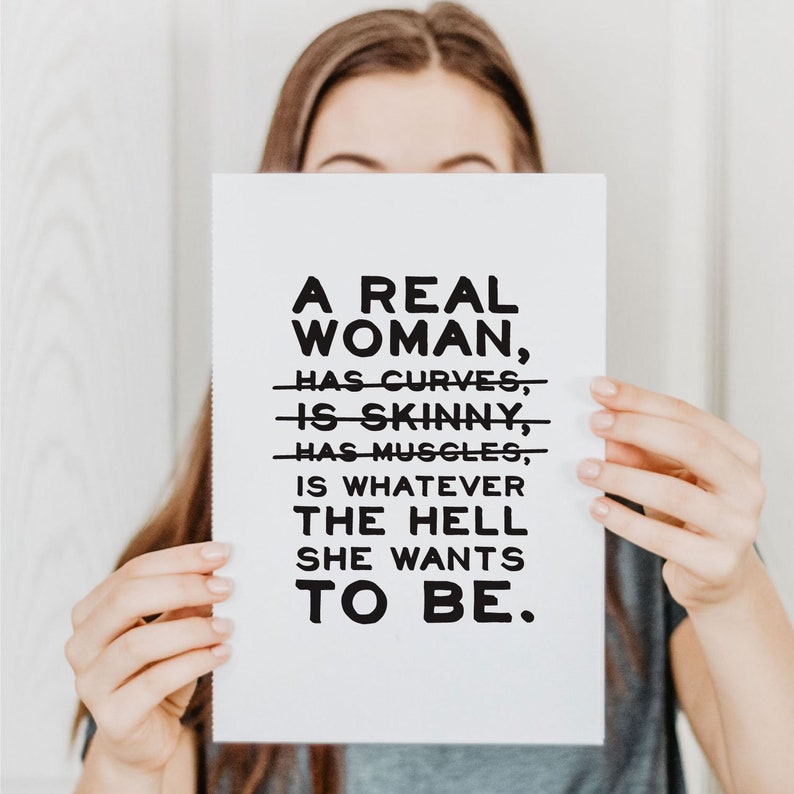 Strong Woman Quote Print Digital Download Printable Art | Etsy