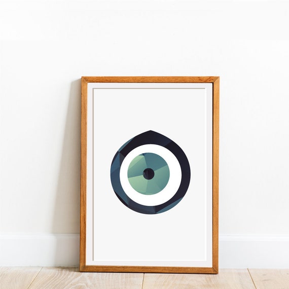 Evil Eye Wall Decor Print Printable Art 50