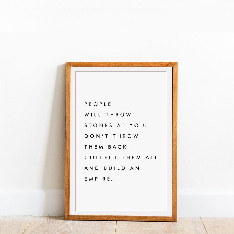 Motivational inspirational quote positive life poster picture print wall art 370