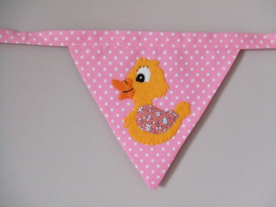 Baby Duck Nursery Bunting Baby Bunting Handmade Bunting Etsy