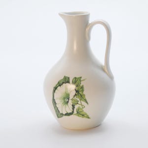 Vintage Ceramic Jug with Floral Motif hand painted