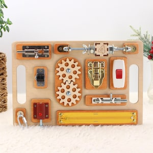 Dementia Montessori Busy Board: Sensory Activity Board for Adults